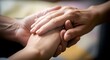 © Jackson - Hands holding, showing care, support and reassurance concept