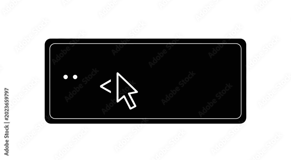 Terminal window with cursor on transparent background Stock Vector ...
