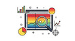 © 00adobestock26 - Digital data analysis dashboard with magnifying glass and colorful charts