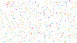 © gd-house - Colorful sprinkle confetti pattern on white background, abstract playful candy texture, modern festive wallpaper design for celebration and creative branding projects
