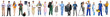 © New Africa - Career choice. People of different professions on white background. Collection of portraits