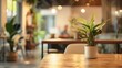 © Sunny_Hare - Minimalist coworking space blurred background, subtle depth of field.