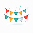 © eriska - Colorful Bunting Flags for Celebration