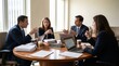 © FernandoYudistiraB - Professional Ethics Committee Meeting with Business Team Discussing Corporate Compliance and Strategy Around a Round Table