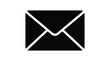 © sahidabegum - Email icon black and white envelope symbol on white background