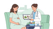 © ananda - Pregnant Woman Consulting Doctor for Healthy Pregnancy Nutrition and Diet