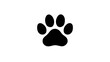 © Francisco - Isolated black animal paw print graphic icon, simple pet footprint symbol vector illustration design
