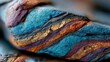 © Cdel - Vibrant Mineral Veins, A close-up view of intricate mineral veins showcasing rare earth elements within textured rock formations, highlighting geology and mineral exploration.
