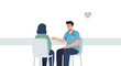 © ardan - Doctor consulting female patient about health issues in medical office, health care concept