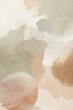 © MDLATIFUR - Abstract watercolor background with soft sage green and muted terracotta tones abstract watercolor background