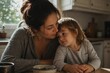 © Eduards V. - Mother and child sharing a tender moment, bathed in warm sunlight