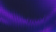 © HA - Abstract Purple Digital Wave Pattern with Futuristic Neon Texture Background
