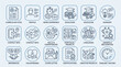 © Beben - Curiculum Vitae icon set. Contain icons related to employee resume, profile, experience, education, summary, contact, skills, portfolio, and more. editable stroke. Vector illustration