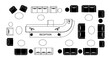 © Siti - Modern Reception Area Floor Plan Design Layout.