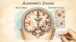 © Thai - Elderly person struggling with Alzheimer disease and dementia symptoms, senior adult experiencing memory loss and mental confusion in a clinical medical setting for neurological healthcare.