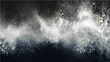 © Zìyóu - Explosion of white powder in dark background with dust particles floating.