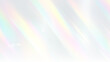 © OLEKSANDR - Diamond crystal rainbow prism sparkle light refraction with transparent optical holographic overlay glowing flare and futuristic abstract background.