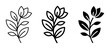 © Vectinplus - Minimalist Floral Icon Set for Web Design and Branding