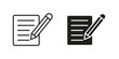 © diga - Writing icon collection vector illustrations, Vector pictogram