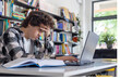 © Светлана Мищенко - Teenager struggling with studying and losing focus, boredom and low motivation conceptStudent feeling unmotivated while studying online, concentration problems and academic difficulty
