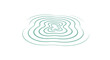 © arka saputra - Green concentric wavy line design element.