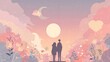 © Qi Atelier - A Love Story Under Pastel Skies Celebrating Valentine's Day
