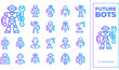 © BM - Future bots and robots icons representing AI advancements and futuristic automation in various industrial and service applications.