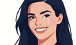© Deborah - shot confident smiling woman bold expressive face set bright white background eyes sparkling soft