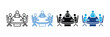© BBLOVVA - Meeting Icon Set Multiple Style Collection