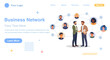 © Nadezhda Buravleva - International business. Successful partnership negotiation. Business partners shaking hands announcing collaboration. Diverse professionals connected in a network and building business relationships