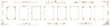 © SERHII - Luxury vintage golden decorative frames and ornamental dividers collection, elegant floral borders isolated on white background for premium invitations design.