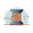 © cahya - Illustration of a spool of thread with a needle
