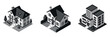 © supplement - Residential houses and apartment models arranged in isometric layout