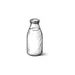 © Bamby - Glass Bottle of Milk Sketch