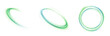 © Valeriia - Green glowing circular lines with soft organic motion on white background. Vector eco design accent for natural branding, cosmetic packaging, wellness graphics and sustainable visual layouts.