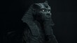 © Arkadiusz - Gothic Sphinx Stone Sculpture with Intricate Carvings Under Dark Sky