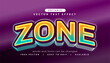 © starlineart - 3d gradient zone vector text effect editable