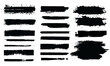 © D.SIGN.R - Brush line set.Vector calligraphy paint strokes.Vintage Chinese brushstrokes collection.Straight long hand drawn stripes vector sketch.Abstract black ink grungy lines, borders, emphasis underlines.png
