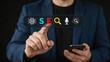© Minho - Digital marketing professional optimizing search engine results with AI technology, SEO strategy and voice search optimization for online business growth