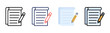 © oka - Writing icon set multiple style collection