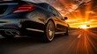 © Rhony - Car driving at high speed on the highway