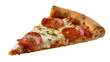 © Elvin - Pepperoni pizza slice with melted cheese and herbs
