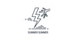 © Jama - Summer Storm Icon: Lightning Strike Splits Tree Branch with Leaves, Representing Nature's Power