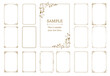 © terentyevner55 - Elegant luxury vintage frames collection isolated on white background. Thin golden ornamental borders for wedding invitations, certificates, branding, menus and premium stationery design.