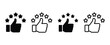 © MDRifat - Customer feedback icons set thumbs up and five star rating satisfaction vector illustration