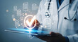 © SHARMIN - Doctor interacting with digital medical documents and checklist on tablet healthcare
