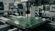 © DigitalSpace - Medium shot of automated CNC drilling blind vias ensuring perfect depth and alignment in multilayer printed circuit board production.