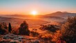 © Nor - Golden Sunset Over Tuscan Hills and Rural Landscape