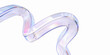 © vpanteon - 3d glass streamline design element, abstract pipe shaped wave, 3d rendering
