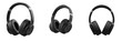 © Rama - rofessional Wireless Black Headphones for High-Quality Audio and Music Listening Isolated on White Background